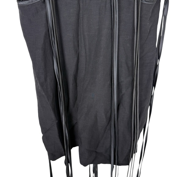 Just Bee Queen Black Dress with Tie-Back Sz medium - Picture 7 of 13